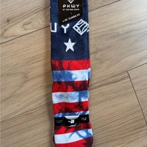 PKWY Dywane Wade “Ol Glory” Patriotic Crew Socks - Red, White, Blue. Sz 6-12 adu